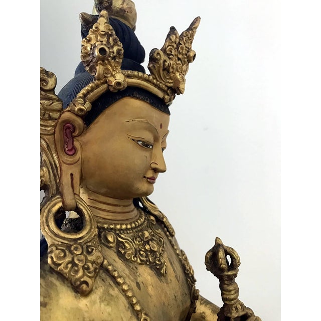 Fine Sino-Tibetan Bronze Statue of Vajrasattva Bodhisattva For Sale - Image 13 of 13