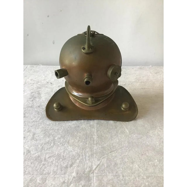 1960s Brass & Copper Scuba Diving Helmet Sculpture For Sale In New York - Image 6 of 12
