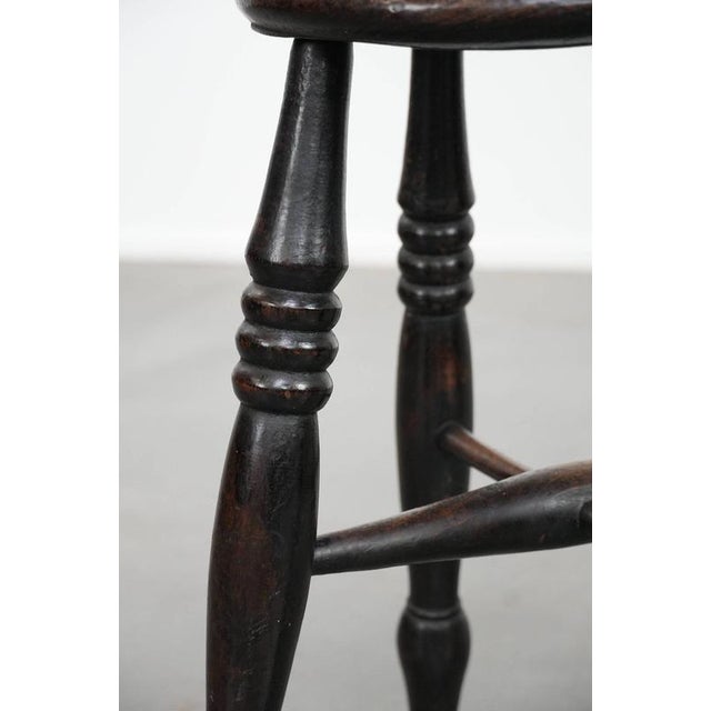 English Antique Windsor Stool, 18th Century For Sale - Image 10 of 12