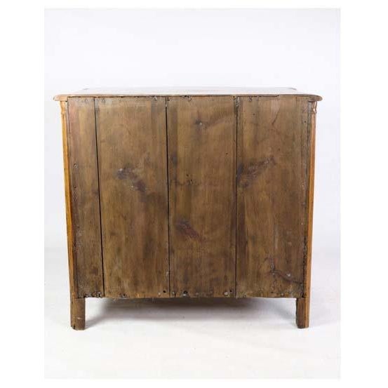 Wood Small Louise Chest of Drawers in Elm Wood, Copenhagen, 1780s For Sale - Image 7 of 8