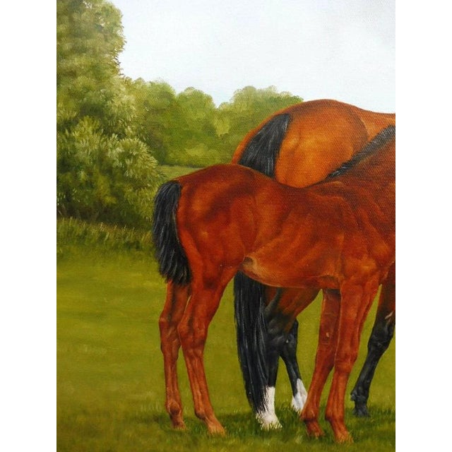 2000 - 2009 Wendy Cartwright, Mother and Foal, 2009, Oil on Canvas For Sale - Image 5 of 14