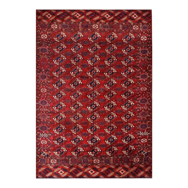 19th Century Russian Tekke Turkmen Carpet ( 7' x 10'6" - 213 x 320 ) For Sale