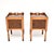 A wonderful pair of antique Georgian style yew wood oyster veneer side cabinets. They were made in England, and date from...