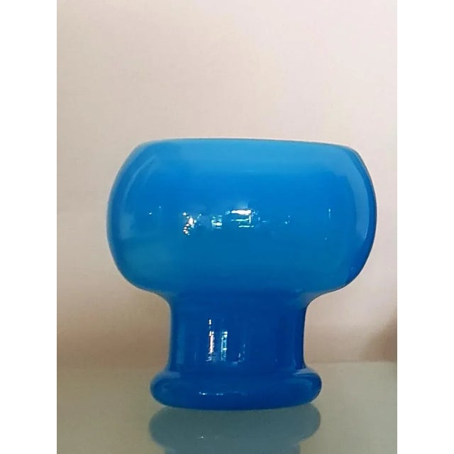 Mid-Century Blue Vases from Friedrich Glas, 1960s, Set of 3 For Sale - Image 4 of 6