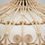 Rustic Traditional Rattan Ceiling Lamp, 1980 For Sale - Image 9 of 10