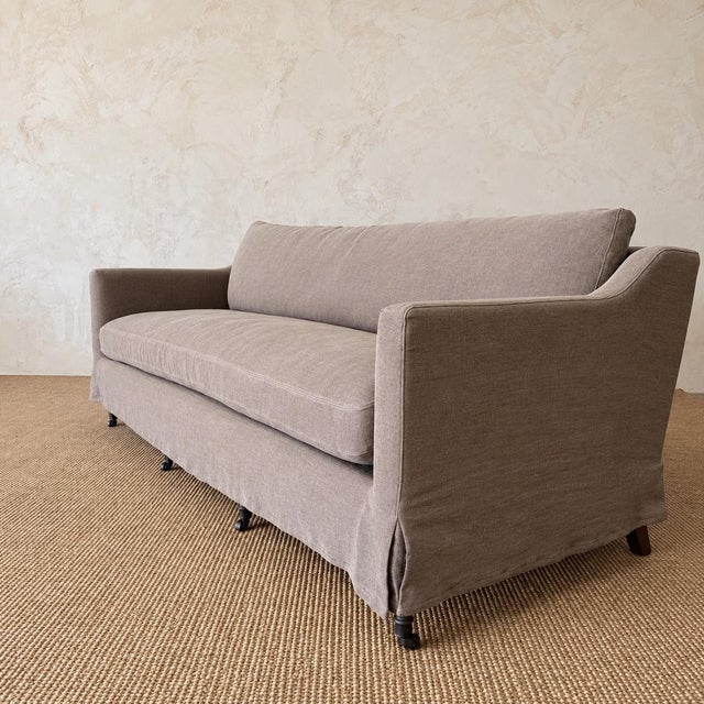 2020s Rudin Sofa Slip Covered by Bloom Home – Fawn For Sale - Image 5 of 11