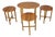Danish Teak Folding Table with Stools by Poul Hundevad, 1960, Set of 4 For Sale
