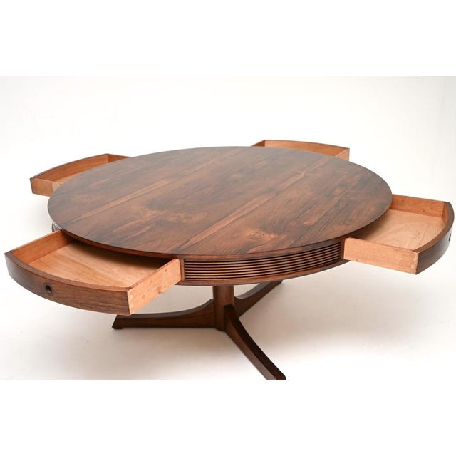 1960s Vintage Drum Dining Table by Robert Heritage for Archie Shine, 1960s For Sale - Image 5 of 12