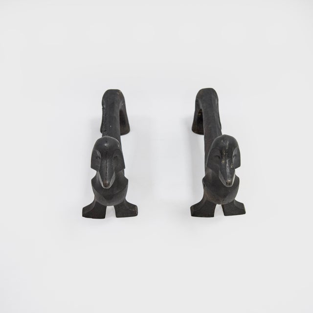 Andirons, 1960s, Set of 2 For Sale - Image 9 of 14