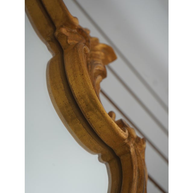 Carvers' Guild Carvers Guild Gold Finish Decorator Mirror For Sale - Image 4 of 10