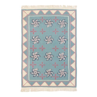 Vintage Romanian Kilim Rug - 04'02 X 06'00 For Sale