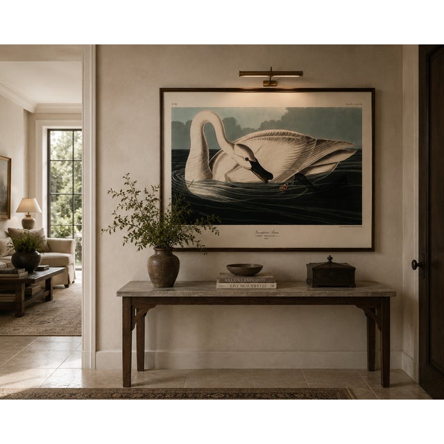 Paper Trumpeter Swan, 1827 – John James Audubon Vintage Bird Art Print, 24" X 36" For Sale - Image 7 of 8