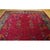 Textile 1920s Ruby Red Floral Vase Antique Chinese Art Deco Knotted Wool Rug 9' X 11'9" For Sale - Image 7 of 10