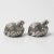 Vintage Gucci salt and pepper shakers set in the shape of quails in silvered pewter, Italy 1970s Having the Gucci Made in...
