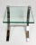 Contemporary Contemporary Polished Nickel and Glass Side Table For Sale - Image 3 of 6