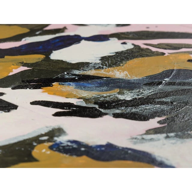 Textile Karlijne G., Acrylic on Canvas, Set of 3 For Sale - Image 7 of 15