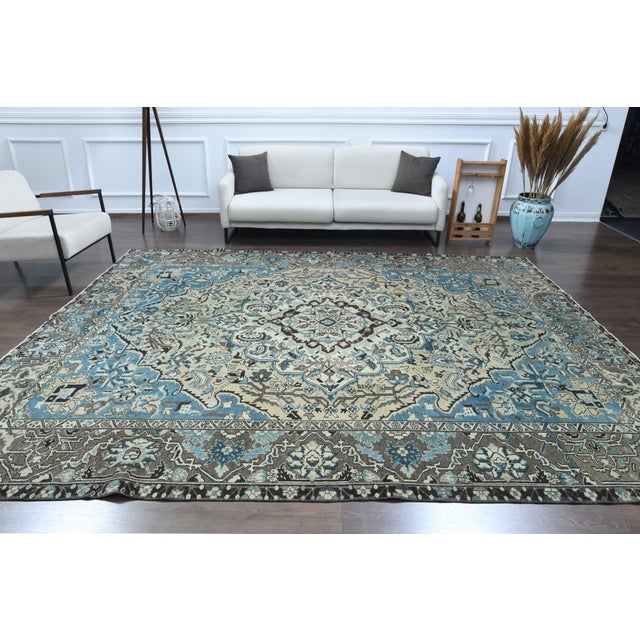 Vintage Persian Hand-Knotted area rug is a semi-antique vintage area rug. The '70s Eastern region of Anatolian's unique...