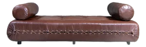 Daybed in Brown Leather, 1960
