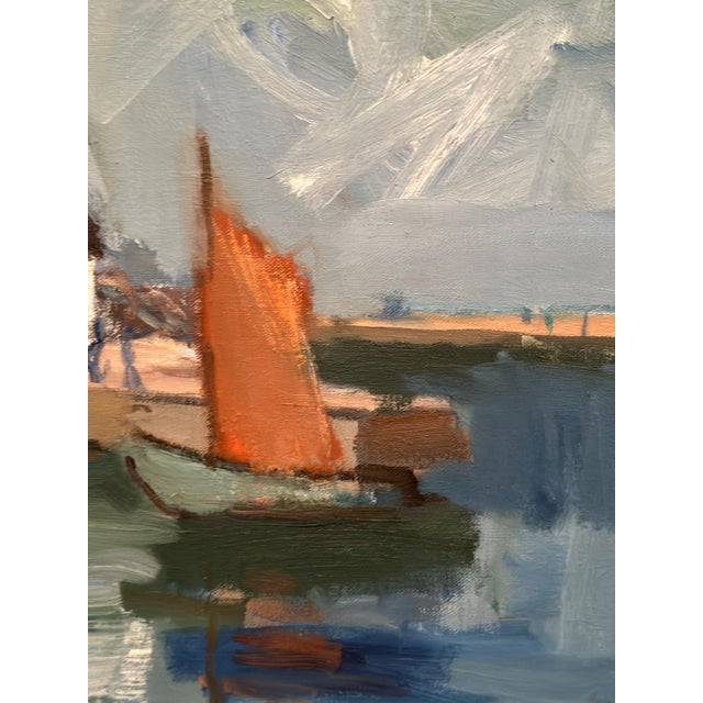 Gösta Ekdahl, Boat Harbour, 1963, Oil on Canvas, Framed For Sale - Image 8 of 13