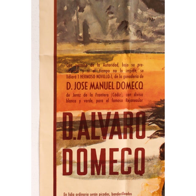 1960s Spanish Bullfighter Poster - Plaza De Toros Monumental (Barcelona) For Sale - Image 4 of 7