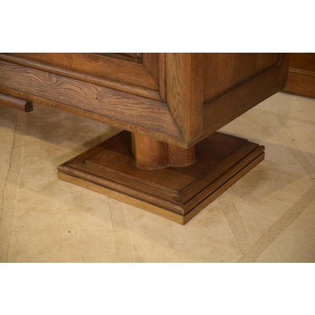 Charles Dudouyt Brutalist Oak Sideboard in the Style of Charles Dudouyt, 1950s For Sale - Image 4 of 14