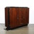 Art Deco Walnut & Black Lacquer Curved-Front Cabinet W/ Verde Saint Denis Top For Sale - Image 14 of 15