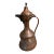 Antique Turkish Hand-Hammered Copper Ewer With Hinged Lid For Sale