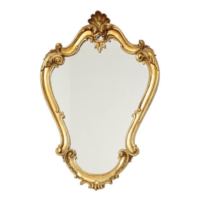 Baroque French Crested Mirror, 1950s For Sale - Image 10 of 18