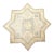 Ariana 6'4" Star-Shaped Geometric Afghan Hand-Knotted Wool Rug For Sale