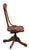Brown Late 19th Century Victorian Oak Swivel Desk Chair For Sale - Image 8 of 14