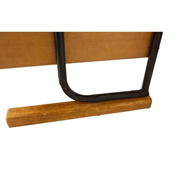 Brown Mid-Century French Beech and Iron Étagère, 1950 For Sale - Image 8 of 9