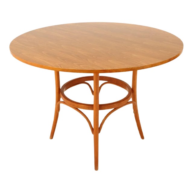 Mid-Century Dining Table in Wood, 1980s For Sale