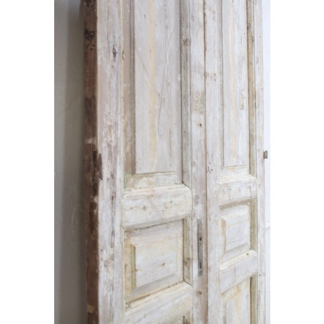 Rustic European Late 19th Century Double French Doors - A Pair For Sale - Image 3 of 3