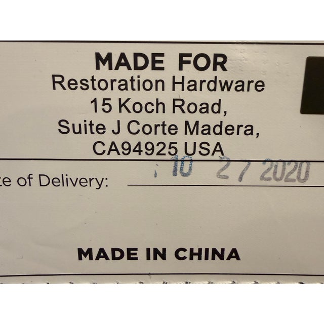 Contemporary Restoration Hardware the Cloud Sofa, Ebony Cavalo Leather For Sale - Image 3 of 12