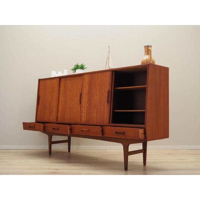 1960s Vintage Danish Teak Highboard by Børge Seindal, 1960s For Sale - Image 5 of 18