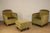 Mid-Century Modern Vintage Velvet Armchairs with Ottoman, 1950s, Set of 3 For Sale - Image 3 of 18