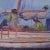 Vintage Impressionist Oil Painting of a Harbor Scene For Sale - Image 4 of 10