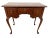 Gorgeous Vintage Petite Size Desk Vanity, Chippendale Style, Three Dovetail Drawers, Solid Walnut, 29" Tall X 16" Deep X...