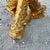 Vintage Hollywood Regency Gold Koi Fish With Round Glass Top Dining Table For Sale - Image 4 of 8