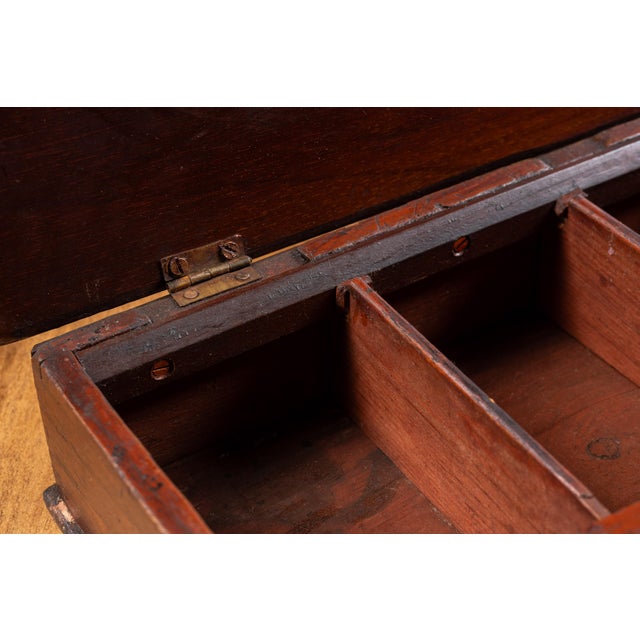 Wood Early 20th Century Cigar Box With Rog Foil Lettering For Sale - Image 7 of 10