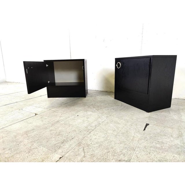 Wood Bedside Cabinets, 1970s, Set of 2 For Sale - Image 7 of 12