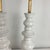 Vintage Tall White Ceramic Column Lamps - a Pair For Sale - Image 10 of 14