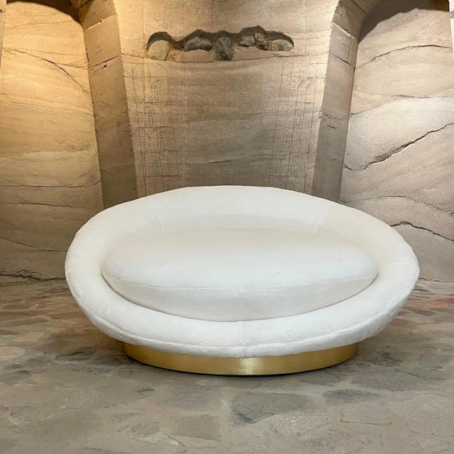 1970s Modern White Satellite Lounge Chair Attributed to Milo Baughman For Sale - Image 13 of 13