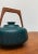 Vintage German Ceramic Teapot with Teak Handle For Sale - Image 16 of 18