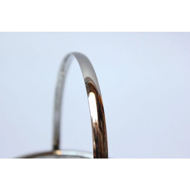 1940s Art Deco Crystal and Silverplate Bon Bon Dish For Sale - Image 4 of 11