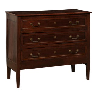 French 19th Century Walnut Commode For Sale