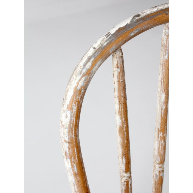 Vintage Painted Windsor Bow Back Chair For Sale - Image 6 of 17