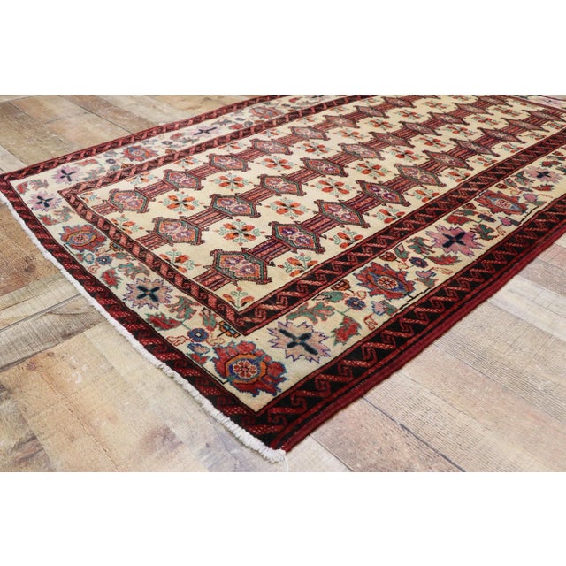 Vintage Persian Turkaman Rug - 03'08 X 05'08 For Sale In Dallas - Image 6 of 9