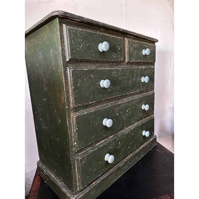 1980s Pine Chest of Drawers, 1988 For Sale - Image 5 of 18