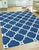 Transitional Pasargad Home Transitional Navy Wool Area Rug, 4' 0'' X 6' 0'' For Sale - Image 3 of 3